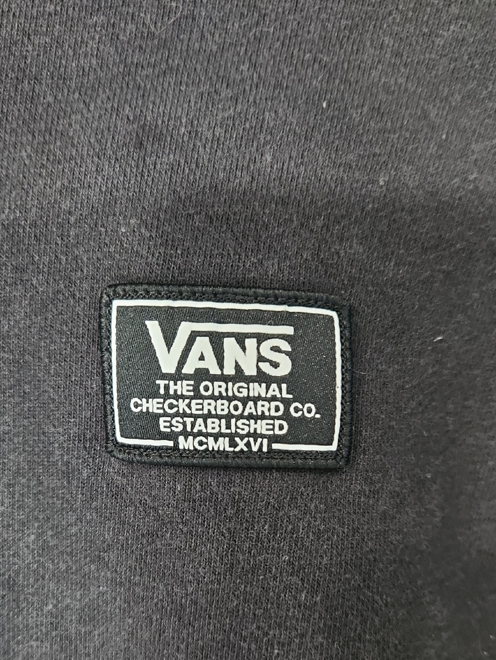 Vans Crop Checker Hoodie Sweatshirt - Picture 2 of 5